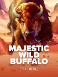 majestic wild buffalo slot logo